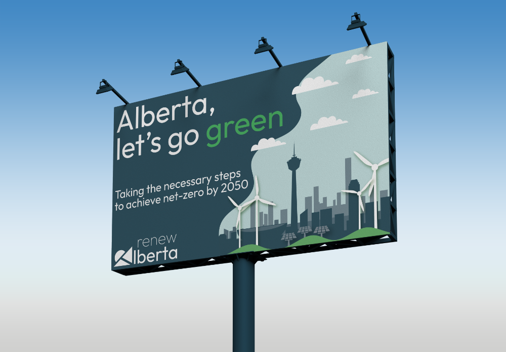 Renew Alberta Billboard by Max Williams